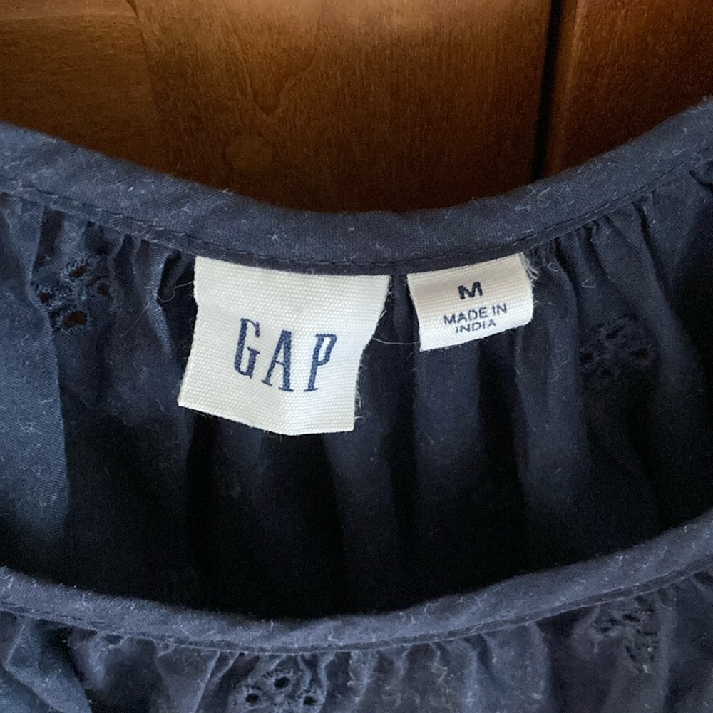 GAP Navy Ruffle Tank Top - Picture 6 of 13